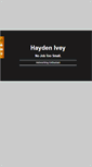 Mobile Screenshot of haydenivey.com